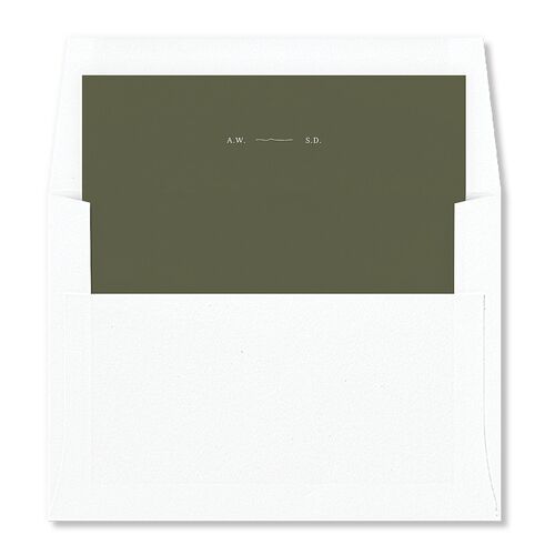 Elegant Mountain Monogram Envelope Liners Dark Camo Standard