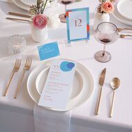 Santa Cruz Place Cards Aquamarine Signature