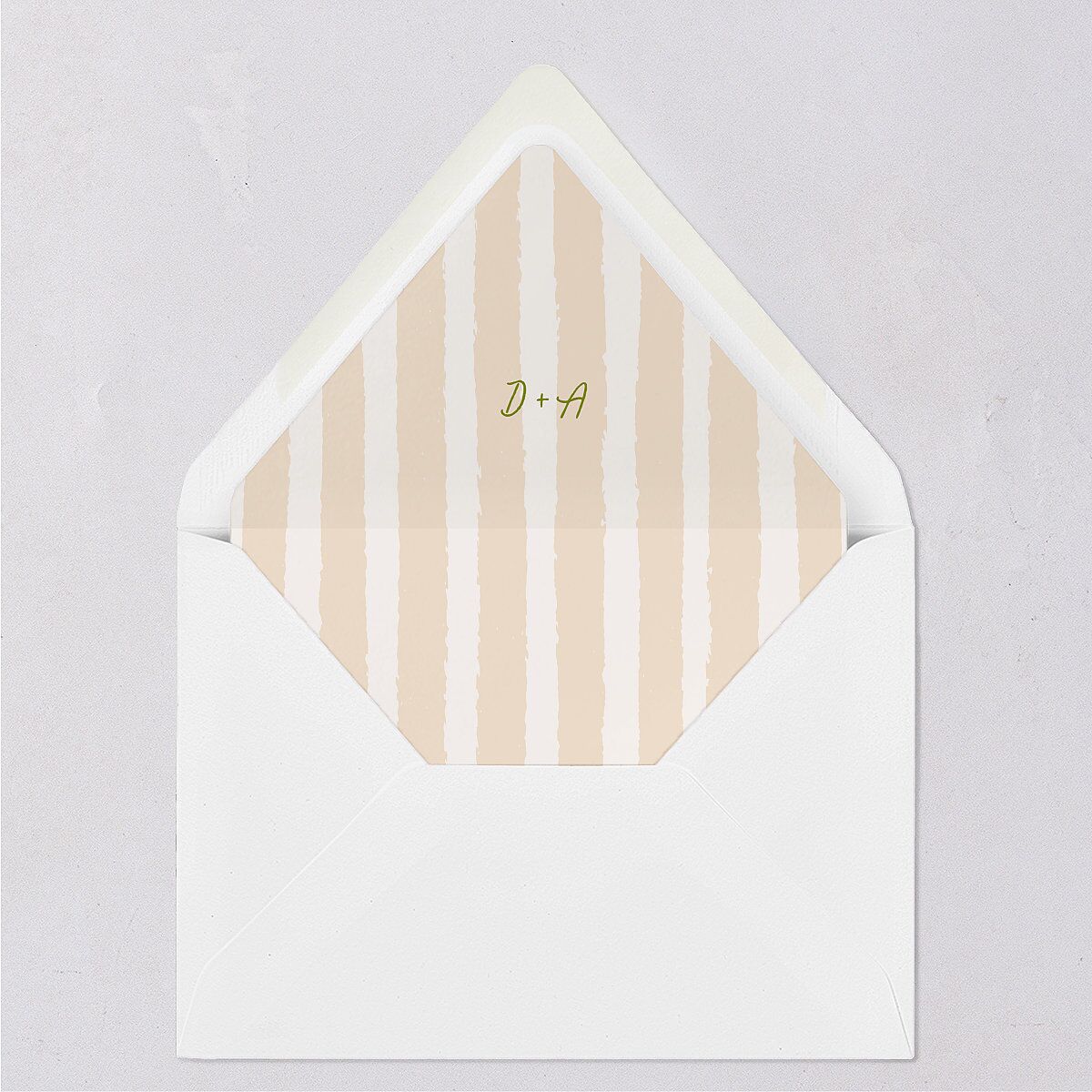 Eclectic Painted Stripes Euro Envelope Liners Pear Luxe