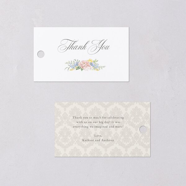 Glamorous Regency Garden Favor Gift Tags by Bridgerton Sage Signature