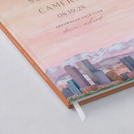 Scenic Denver Colorado Guest Books Peach Pink
