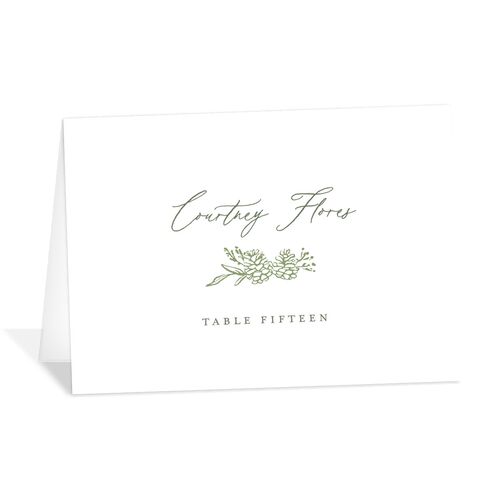 Romantic Branches Place Cards Eucalyptus Signature