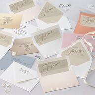 We're Engaged Calligraphy Engagement Party Invitations Champagne Signature Blank Standard
