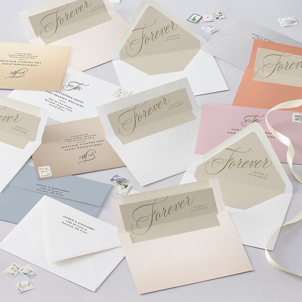 We're Engaged Calligraphy Engagement Party Invitations Champagne Signature Blank Standard