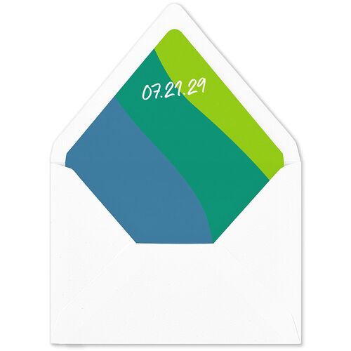 Color Pop Retro Photo Euro Envelope Liners Avocado Luxe