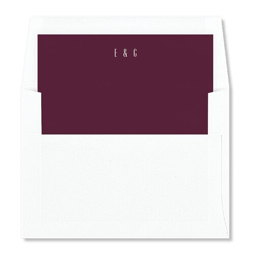 Vintage Deco Standard Envelope Liners Merlot Standard