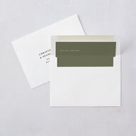 Scripted Thanks Envelope Liners Pure White Standard
