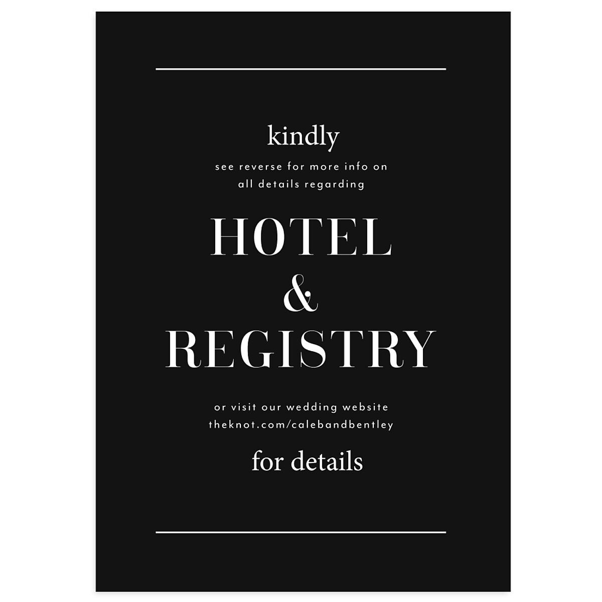 Classic Border Wedding Enclosure Cards