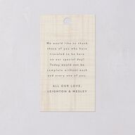 Western Tapestry Favor Gift Tags Linen Signature