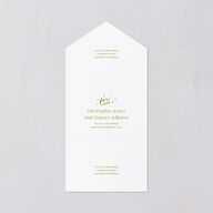 Til Death Do We Disco All-in-One Wedding Invitations Pear Signature Light Both Recipient and Return Addresses No