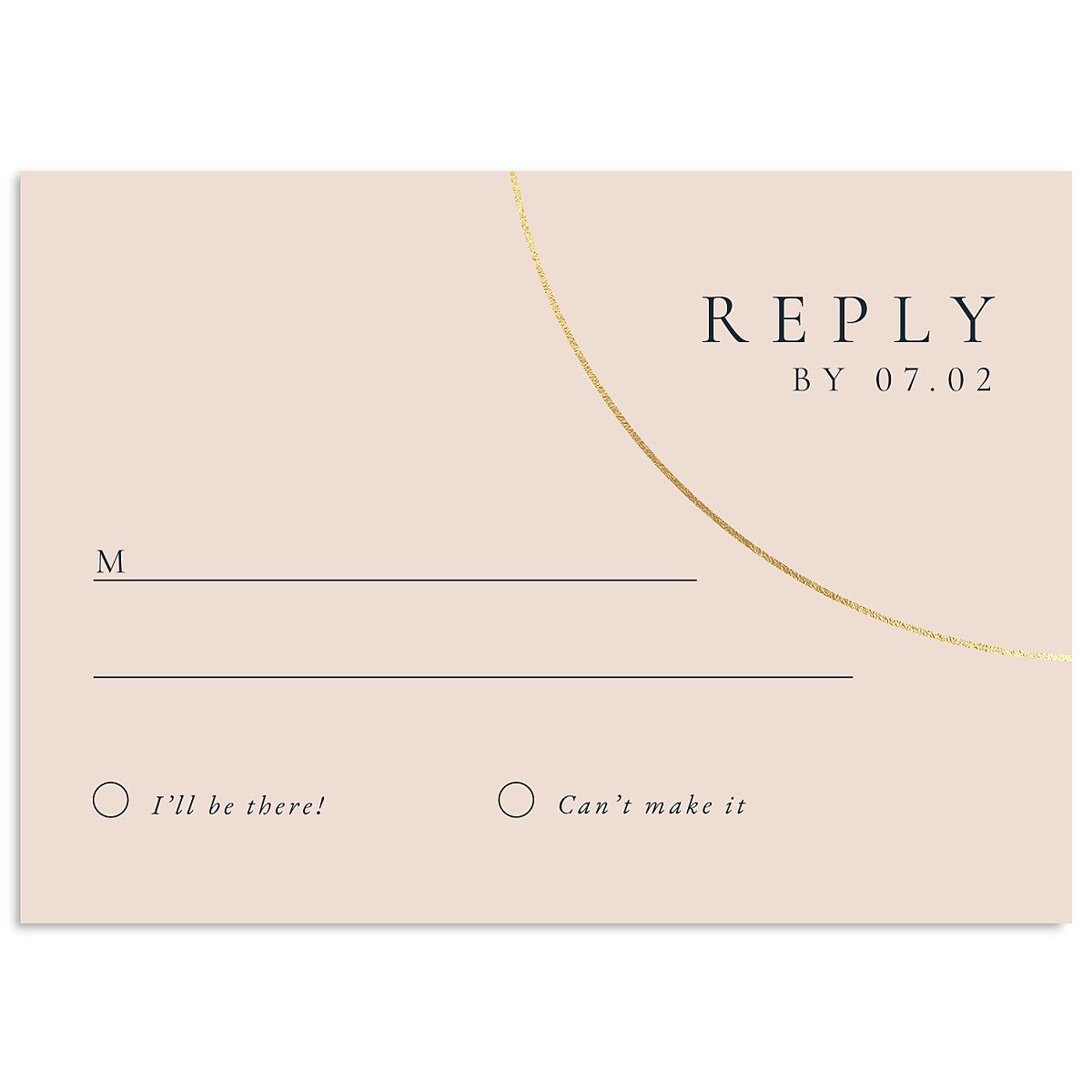 Minimal Rings Wedding Response Cards