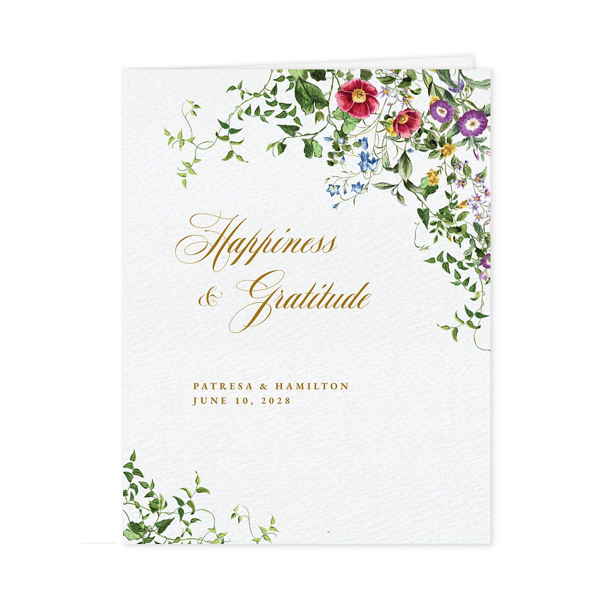 Opulent Garden Thank You Cards