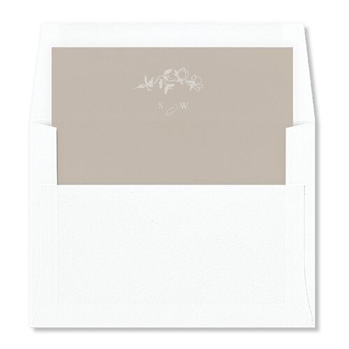 Delicate Vines Envelope Liners Sepia Standard