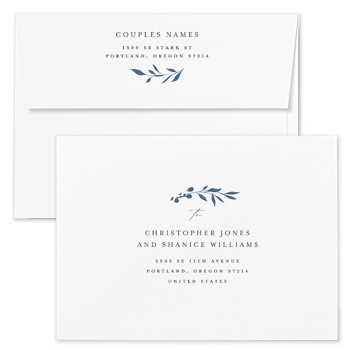 Stefana Crowns Wedding Invitation Envelopes