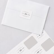 Framed Photo Wedding Stickers Pure White Rounded