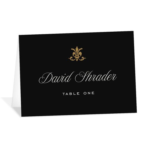 Old Money Place Cards Midnight Signature
