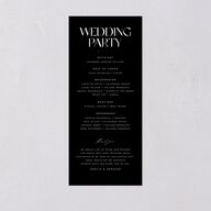Together Wedding Programs Gold Licorice Signature