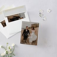 Vintage Script Thank You Cards Midnight