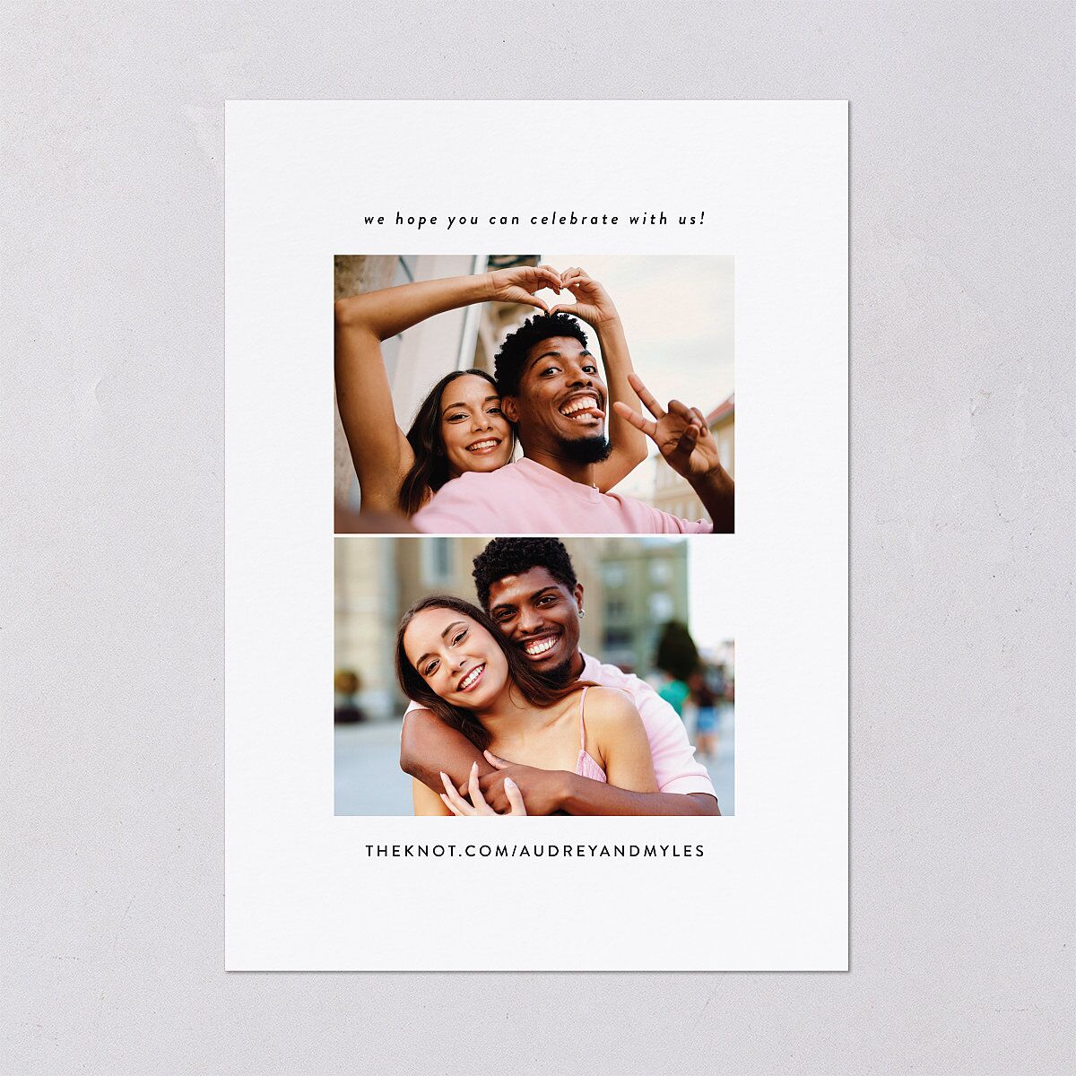 Elegant Heart Wedding Invitations Pure White Signature Blank No Standard