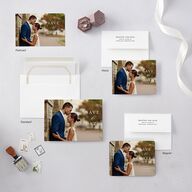 Eucalyptus Frame Save The Date Cards Pure White Signature smooth Blank No Standard