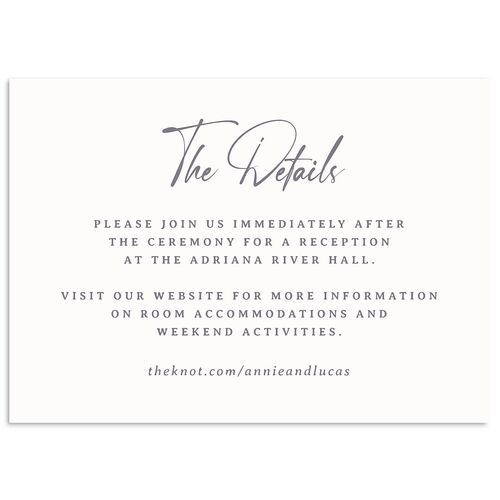 Western Cactus Wedding Enclosure Cards Dusty Blue Signature Standard