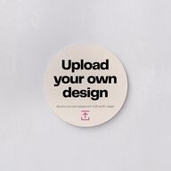 Upload Your Own Design Portrait Photo Wedding Day Coasters Pure White Cardboard Circle