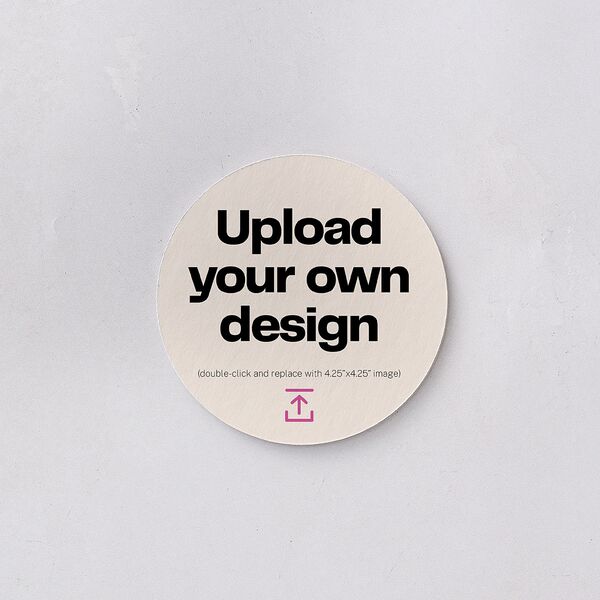 Upload Your Own Design Portrait Photo Wedding Day Coasters Pure White Cardboard Circle