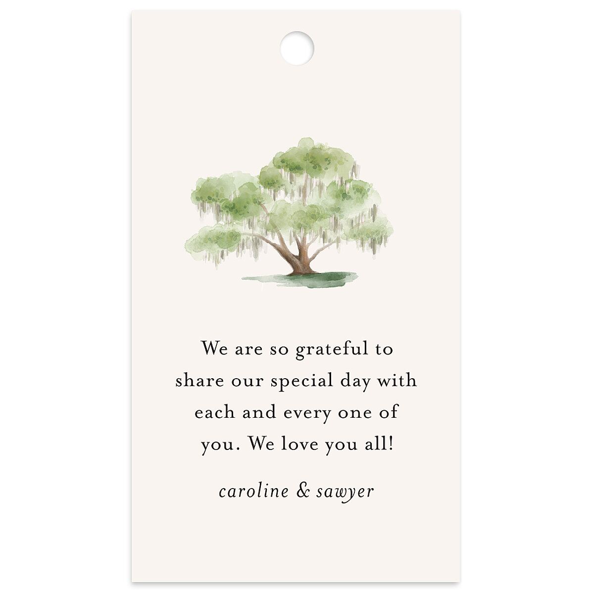 Charming Charleston Favor Gift Tags