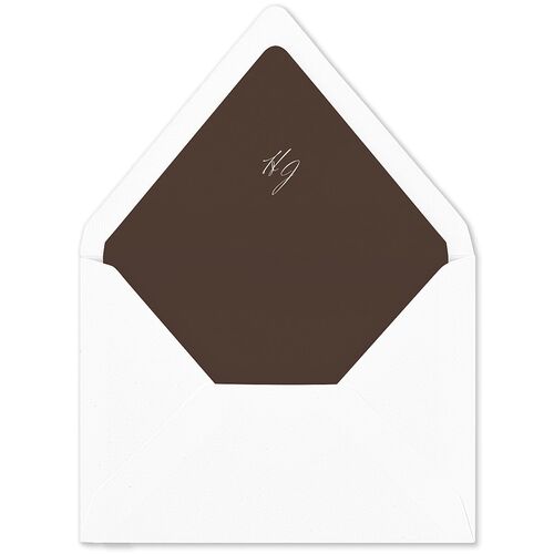 Elegant Swans Euro Envelope Liners Sepia Luxe