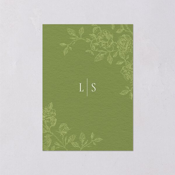 Vintage French Botanical Wedding Response Cards Meadow Signature Standard