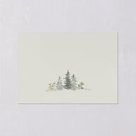 Elegant Mountain Border Wedding Enclosure Cards Meadow Signature Standard