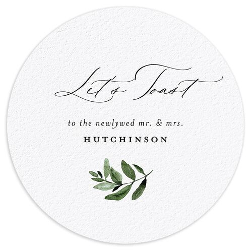Gorgeous Greenery Coasters Thyme Cardboard Circle