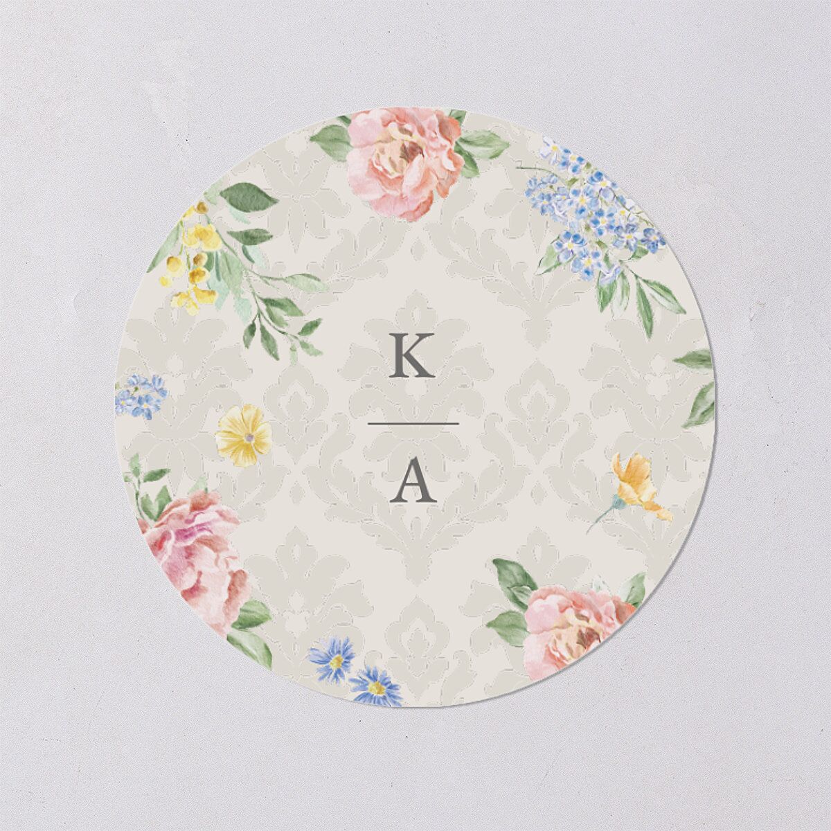 Glamorous Regency Garden Wedding Stickers by Bridgerton Sage Circle