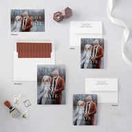 Foundation Save the Date Cards Chestnut Signature smooth Blank No Standard