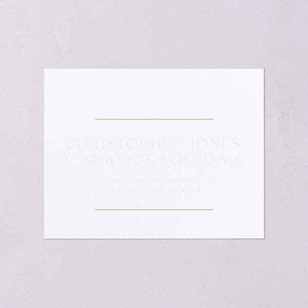 Surround All-in-One Wedding Invitations Mist Signature Light Both Recipient and Return Addresses No