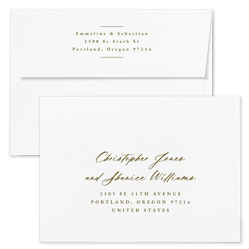 Western Barn Wedding Invitation Envelopes Kraft Red Clay Return Address Standard Signature