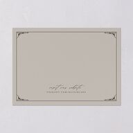 Vintage Gothic Save The Date Cards Licorice Signature smooth Blank No Standard