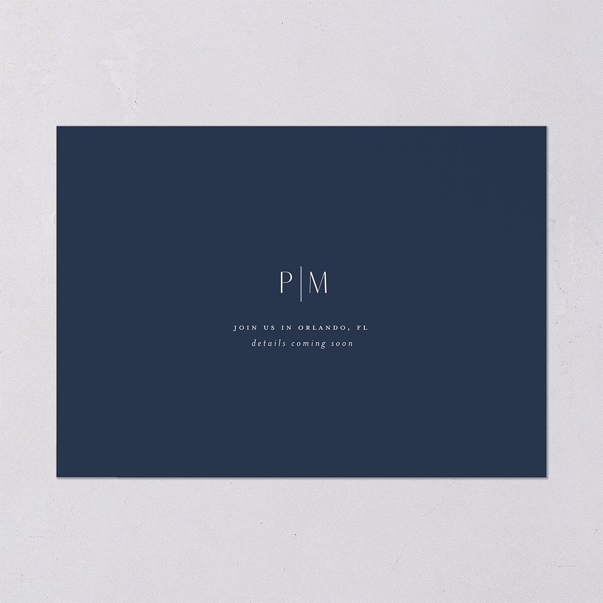 Hawaiian Tropical Monstera Frame Save the Date Cards Moody Blue Signature smooth Blank No Standard