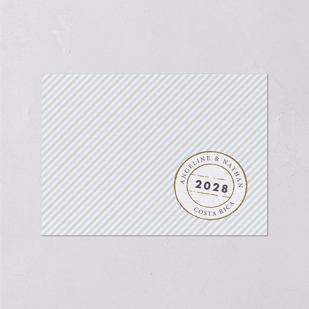 Vintage Boarding Pass Wedding Enclosure Cards Slate Signature