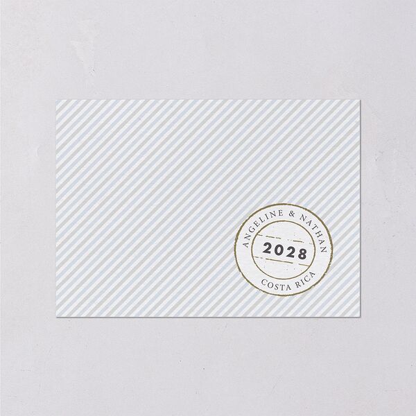 Vintage Boarding Pass Wedding Enclosure Cards Slate Signature