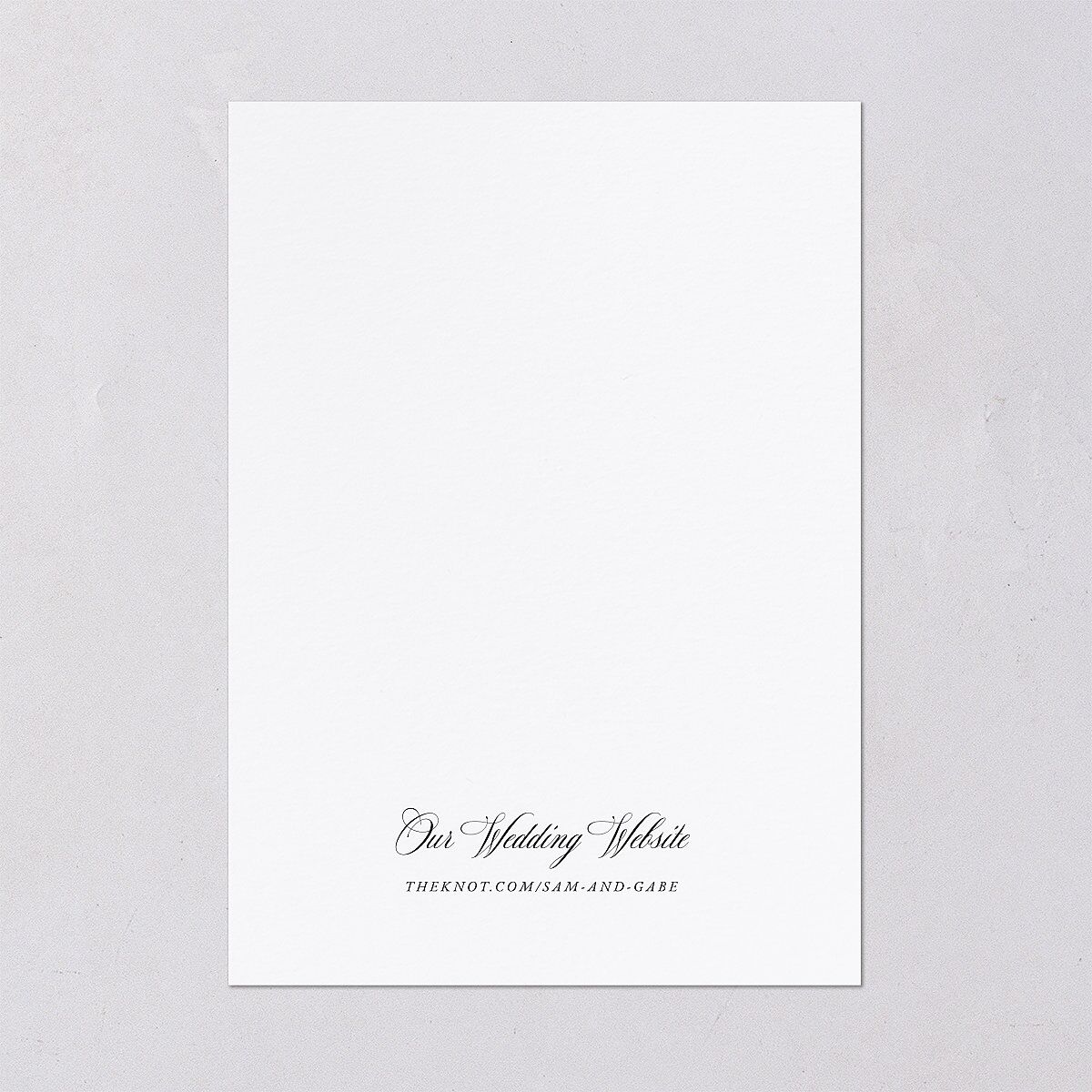 Monogram Flourish Foil Wedding Invitations Pure White Gold Signature Blank No Standard