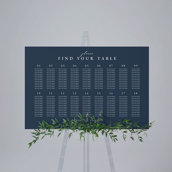 Illuminated Trees Standard Seating Chart Large Moody Blue Standard Indoor Foam Core L Seating