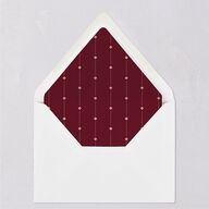 Whimsical Hand Drawn Bow Euro Envelope Liners Burgundy Luxe