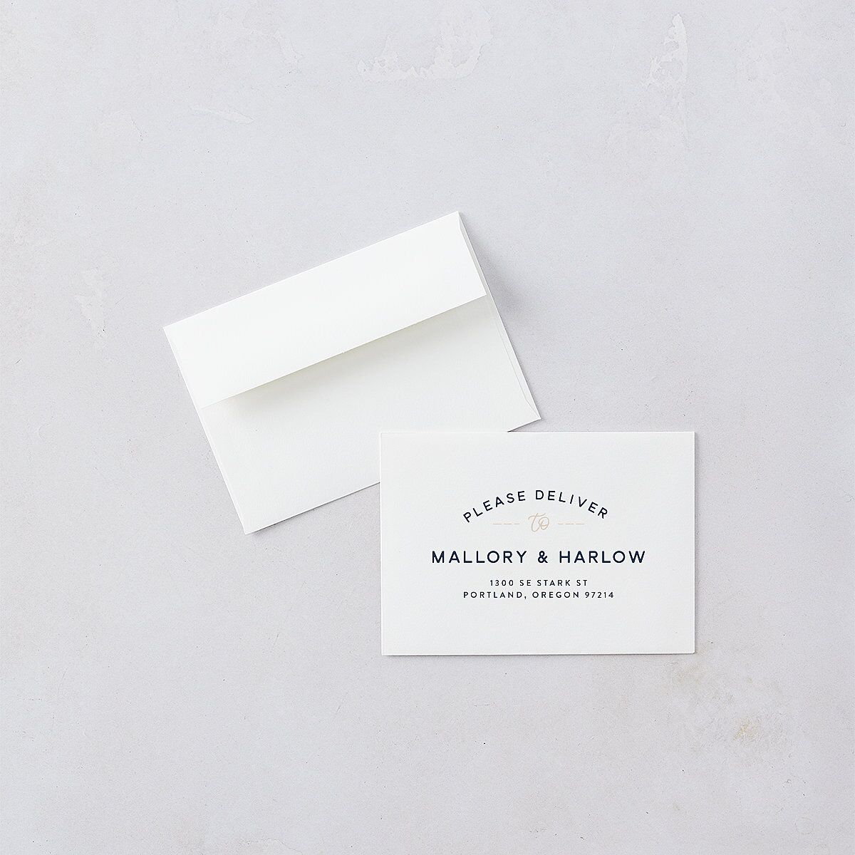 Western Denim Wedding Response Card Standard Envelopes White Standard Moody Blue Return Address Signature