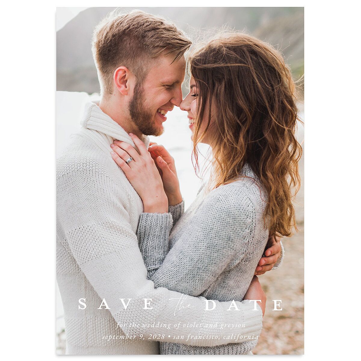 Ethereal Floral Save The Date Cards