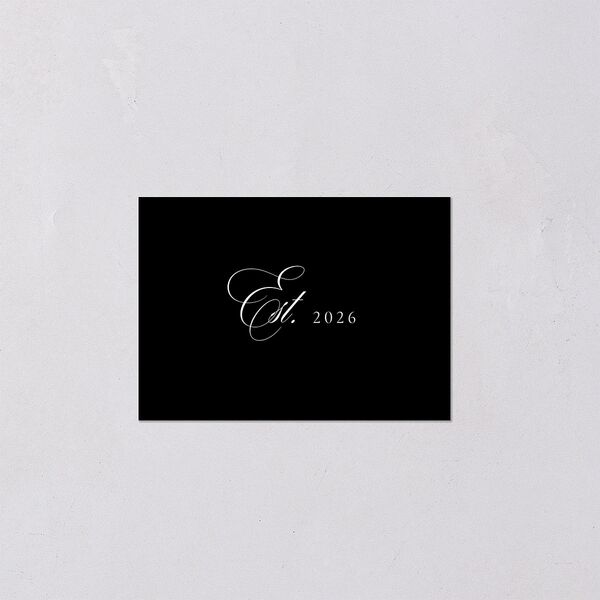 Lasting Frame QR Code RSVP Cards Pure White Signature Standard