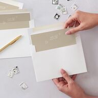 More Kids More Magic Hand Drawn Starry Photo Envelope Liners Cream Standard