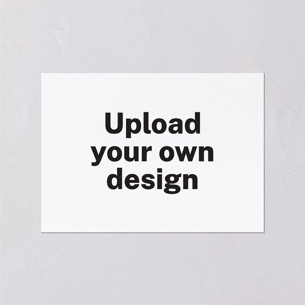 Upload Your Own Design Landscape Wedding Response Cards Pure White Signature Standard
