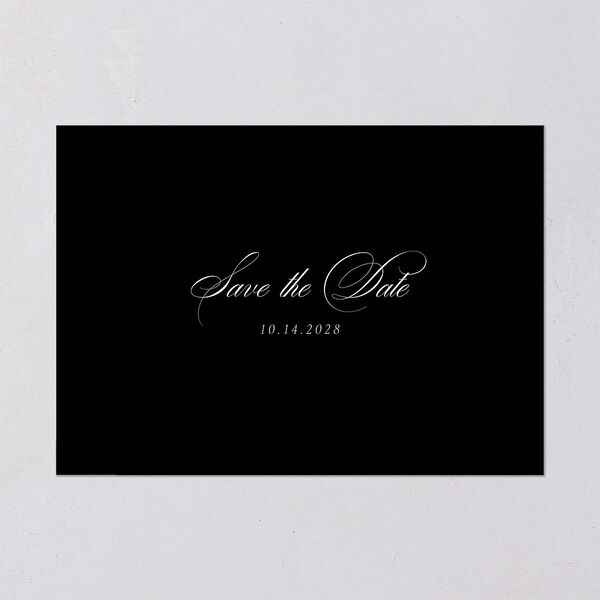 Lasting Frame Save the Date Cards Pure White Signature smooth Blank No Standard