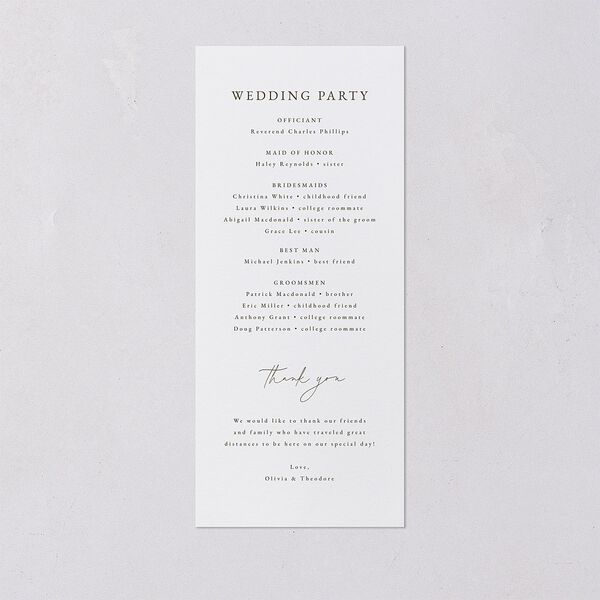 Eucalyptus Bouquet Wedding Programs Terracotta Signature